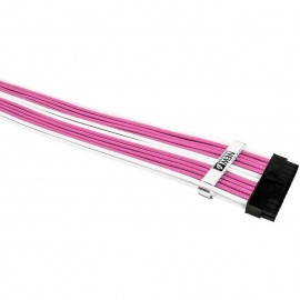 Комплект кабелей-удлинителей для БП, 0.35м, 1stPlayer PKW-001 Pink/White, 1x24pin ATX, 2xP8(4+4)pin EPS, 2xP8(6+2)pin PCI-E