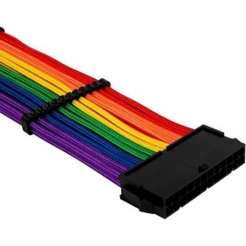 Комплект кабелей-удлинителей для БП, 0.35м, 1stPlayer RB-001 Rainbow, 1x24pin ATX, 2xP8(4+4)pin EPS, 2xP8(6+2)pin PCI-E