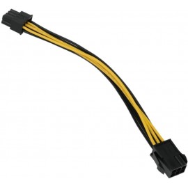 Переходник питания видеокарт 6-pin PCI-E (M) - 8-pin PCI-E (F) Gembird/Cablexpert CC-PSU-68-20CM