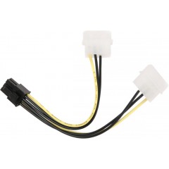 Переходник питания видеокарт (2big - 6pin), Gembird/Cablexpert CC-PSU-6
