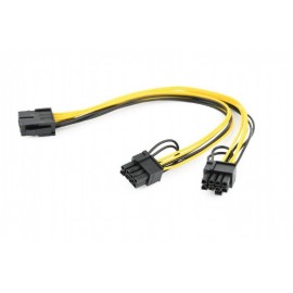 Переходник питания видеокарт 6-pin PCI-E (M) - 2x 6+2-pin PCI-E (F) Gembird/Cablexpert CC-PSU-85