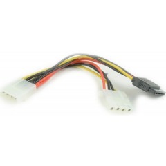 Переходник Molex (M) - Molex (F) / питание SATA, Gembird/Cablexpert CC-SATA-PSY2