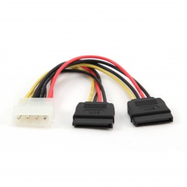 Переходник Molex -2xSATA, Gembird/Cablexpert CC-SATA-PSY