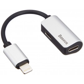 Кабель разветвитель Lightning (M) - 2 x Lightning (F) Baseus CALL37-S1 Silver
