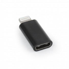 Переходник Lightning (M) - USB2.0 Type-C (F) Gembird/Cablexpert A-USB-CF8PM-01, черный