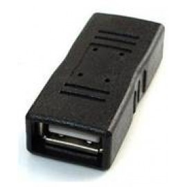 Соединитель USB2.0 (F) - USB2.0 (F) Gembird/Cablexpert A-USB2-AMFF, черный