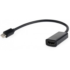 Кабель адаптер mDP (M) - HDMI (F) Gembird/Cablexpert A-mDPM-HDMIF-02, черный
