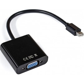 Кабель адаптер mDP (M) - VGA (F) ExeGate EX-mDPM-VGAF-0.15 EX284923RUS, черный