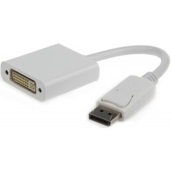 Кабель адаптер DP (M) - DVI (F) Gembird/Cablexpert A-DPM-DVIF-002-W, белый