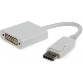 Кабель адаптер DP (M) - DVI (F) Gembird/Cablexpert A-DPM-DVIF-002-W, белый