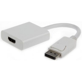 Кабель адаптер DP (M) - HDMI (F) Gembird/Cablexpert A-DPM-HDMIF-002-W, белый