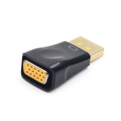Переходник DP (M) - VGA (F) Gembird/Cablexpert A-DPM-VGAF-01, черный