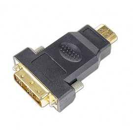 Адаптер HDMI (M) - DVI-I (M) Gembird/Cablexpert A-HDMI-DVI-1, черный