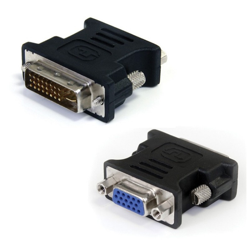 Переходник DVI-I (M) - VGA (F) Orient C393B, черный