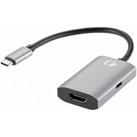 USB Type-C - HDMI, серебристый, VCOM CU452A