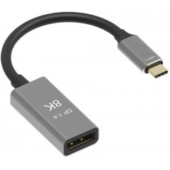 Кабель адаптер USB Type-C (M) - DP (F), VCOM CU480M, 0.15м
