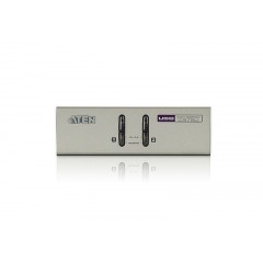 Переключатель ATEN CS-72U-A7, 2 port KVM, (клавиатура USB + мышь USB+ VGA + audio), кабели