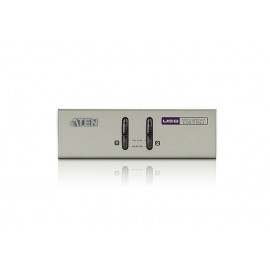 Переключатель ATEN CS-72U-A7, 2 port KVM, (клавиатура USB + мышь USB+ VGA + audio), кабели