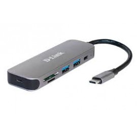 Разветвитель USB D-Link DUB-2325/A1A, USB Type-C - 2xUSB3.0, USB Type-C, CR