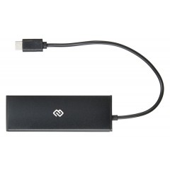 Разветвитель USB Type-C Digma HUB-4U2.0-UC-B, черный