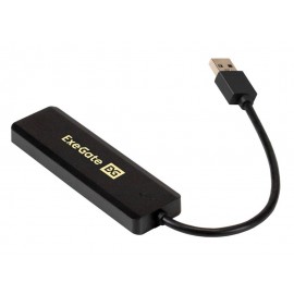 Разветвитель USB3.0 ExeGate DUB-4P/1 EX293980RUS, черный, 4xUSB3.0, 1xUSB Type-C