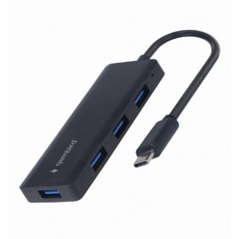 Разветвитель USB Type-С Gembird UHB-CM-U3P4-02, Black, 4xUSB3.1