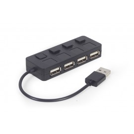 Разветвитель USB2.0 Gembird UHB-U2P4-05, 4xUSB2.0
