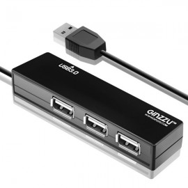Разветвитель USB Ginzzu GR-334UB, 1xUSB3.0+3xUSB2.0
