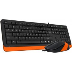 Набор A4Tech Fstyler F1010, черный-оранжевый