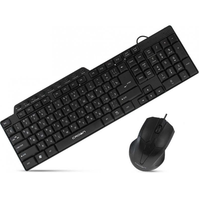 Набор Crown CMMK-520B, USB, черный