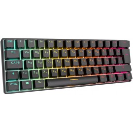 Клавиатура Royal Kludge RK61 RGB Black (USB/2.4GHz/Bluetoth, Red switch)
