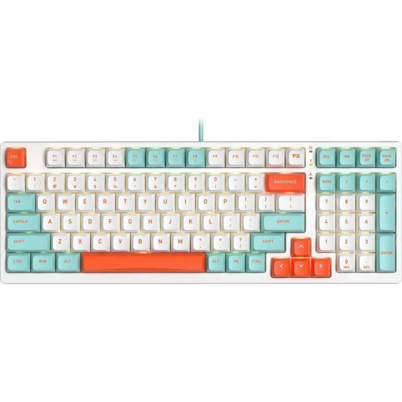 Клавиатура A4Tech Fstyler FS300 Panda Snorklening, белый