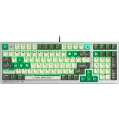 Клавиатура A4Tech Bloody S98 Pixels Green, серый/бежевый