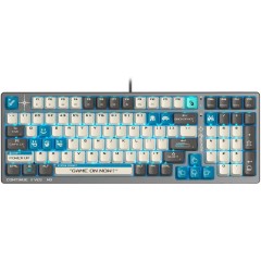 Клавиатура A4Tech Bloody S98 Pixels Blue, серый/бежевый