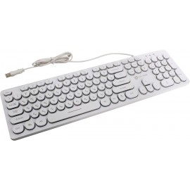 Клавиатура Oklick 420MRL, белый