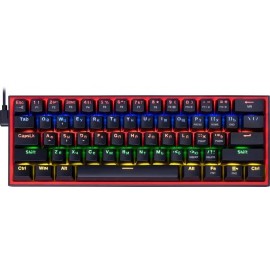 Клавиатура Redragon Fizz, черный/красный 70671
