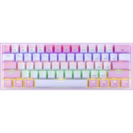Клавиатура Redragon Fizz белый/розовый 70672