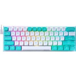Клавиатура Redragon Fidd, белый/бирюзовый 72187