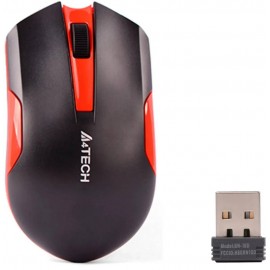 Мышь A4Tech G3-200N, черный/красный