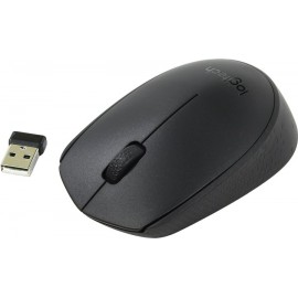 Мышь Logitech B170 Wireless, серый, 910-004798
