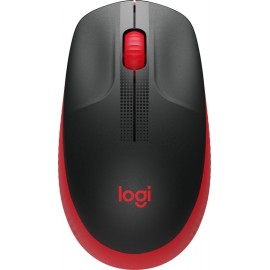 Мышь Logitech M190 черный/красный, USB, 910-005908