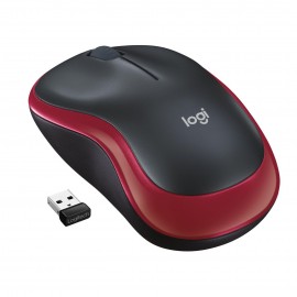 Мышь Logitech Wireless M185, USB, красный, 910-002237
