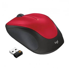 Мышь Logitech Wireless M235, красный/черный (910-003412)