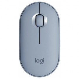 Мышь Logitech Pebble M350 Wireless, голубой, 910-005598