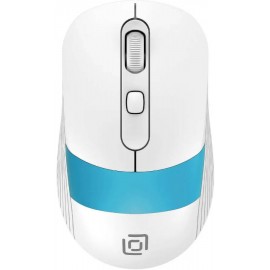 Мышь Oklick 310MW, белый/синий 1869094