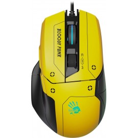 Мышь A4Tech Bloody W70 Max Punk, желтый-черный