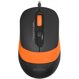 Мышь A4Tech FStyler FM10S, черный/оранжевый