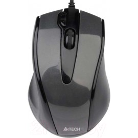 Мышь A4Tech N-500F-1, черный/серый