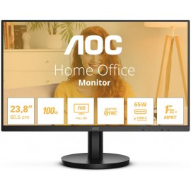 Монитор 23.8" AOC 24B3CA2, 1920x1080, IPS, 100Hz, Speakers (HDMI, USB Type-C)
