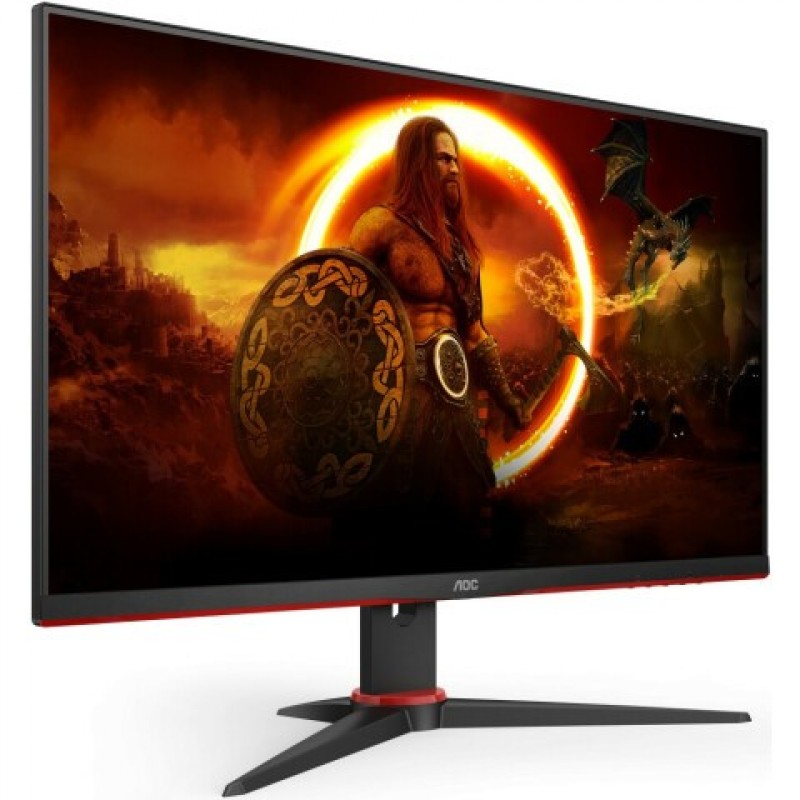 Монитор 23.8" AOC 24G2SAE/BK, 1920x1080, VA, 165Hz, Speakers (VGA, 2xHDMI, DP)